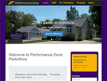 Tablet Screenshot of performancezone1.com